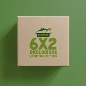 ØKOMAMA-kasse med 6×2 økologiske retter ØKOMAMA-kasse med 6×2 økologiske retter
