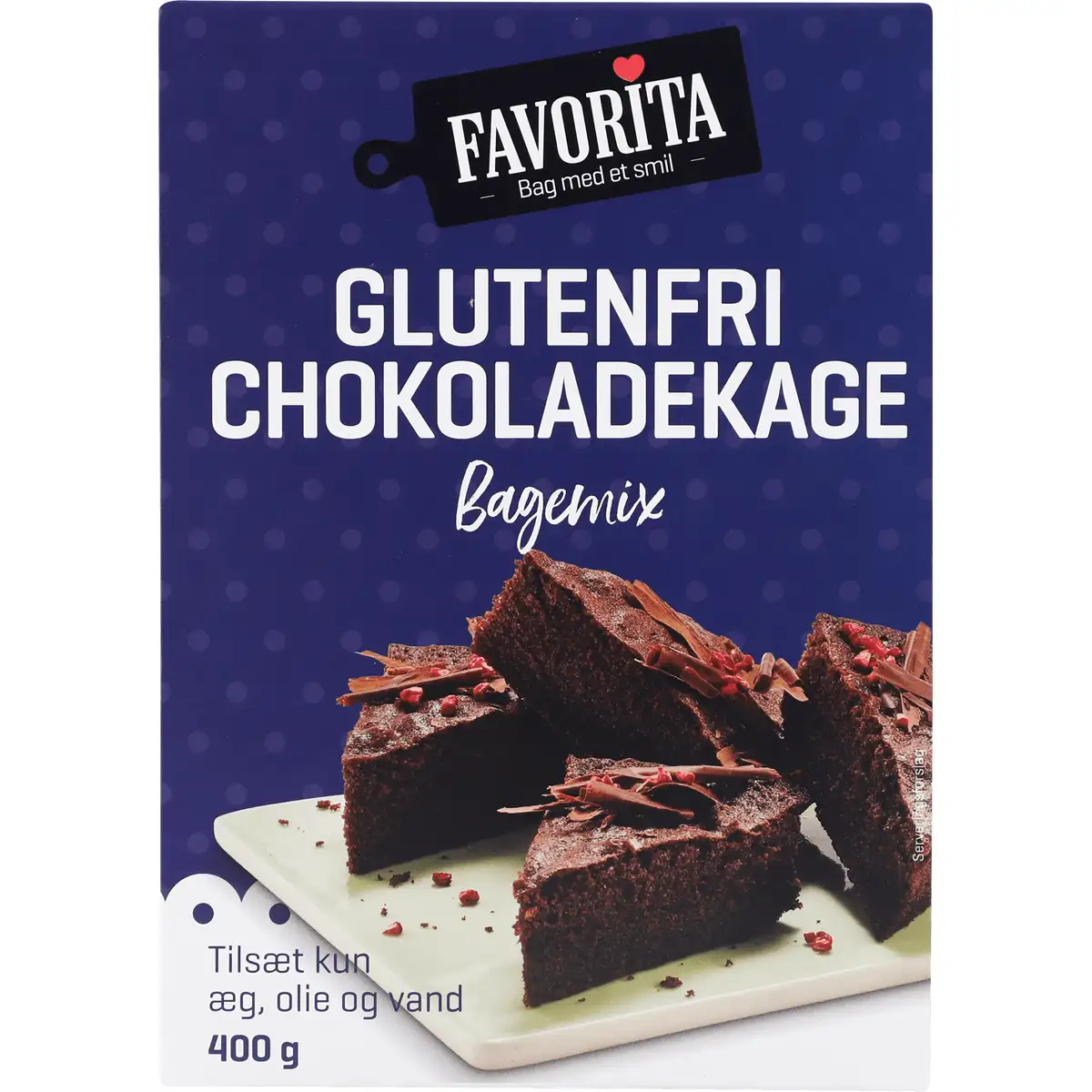 Glutenfri Chokoladekage Bagemix