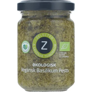 Økologisk Vegansk Basilikum Pesto