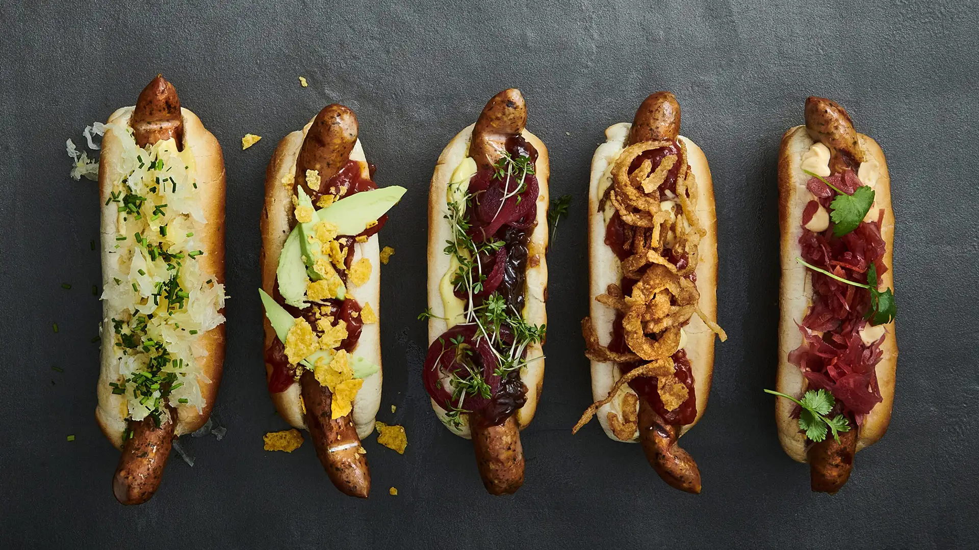 Streetfood Grillede hotdogs