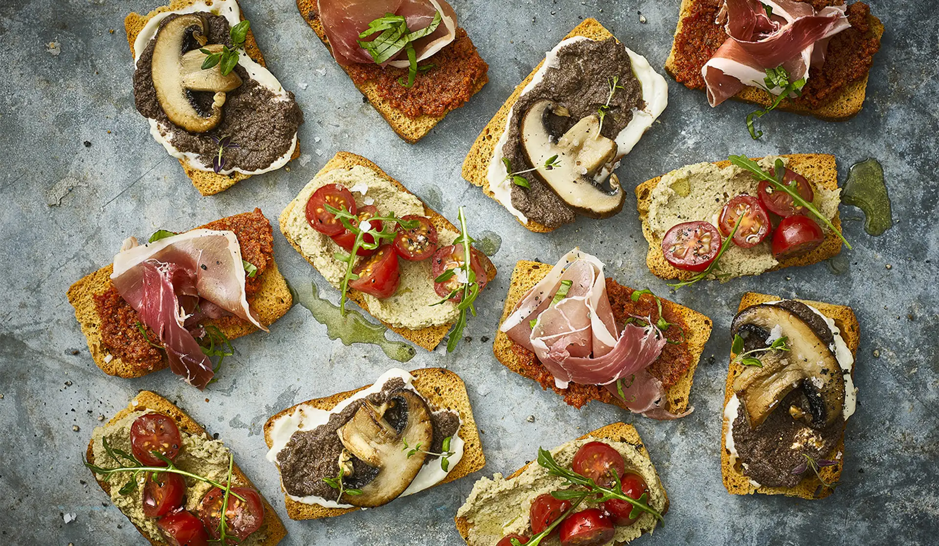 Sprøde og fingernemme Bruschetta