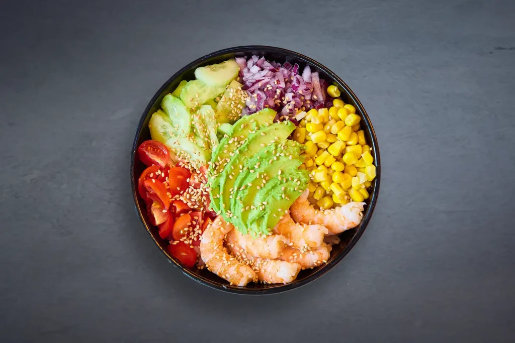 Poke Bowl med grønlandske Rejer