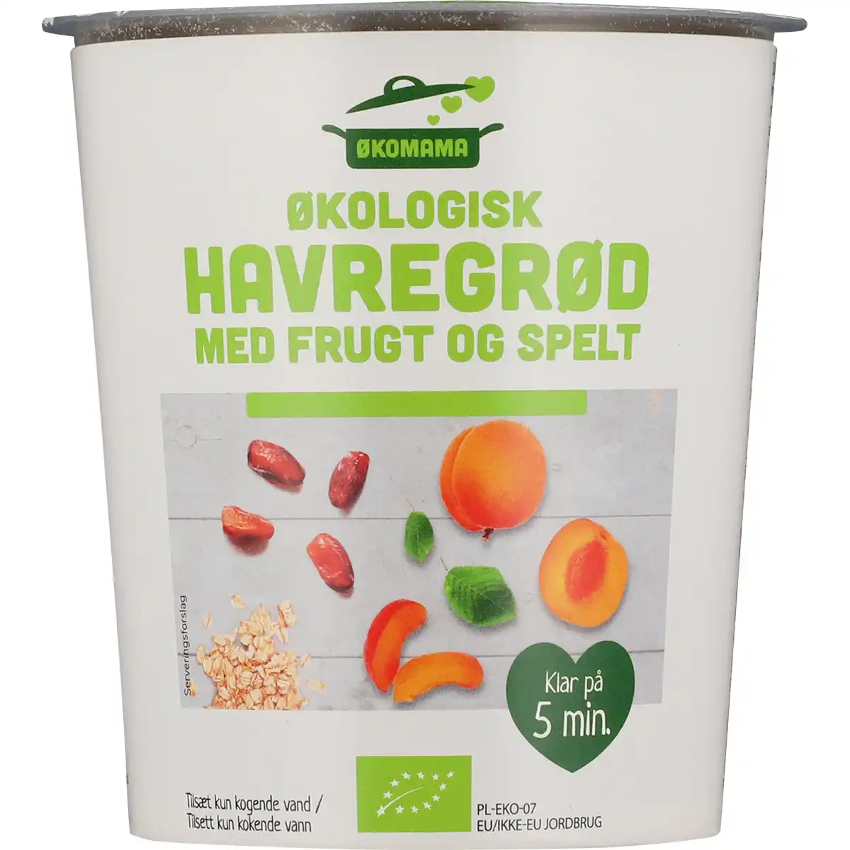 Økomama Havregrød spelt frugt 17571