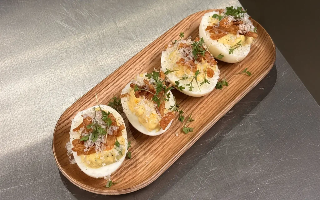 Djævleæg a’la carbonara